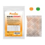 500Gram x 2Packet Rechargeable Silica Gel Desiccant Packets Fonday Food Grade Fast Reactivate Desiccant Bags Moisture Indicating Orange to Green for Car Closet Gym Bag Jewelry Tools food medication