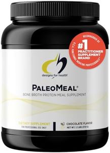 Designs for Health Pure PaleoMeal - Bone Broth Protein Powder with 17g Protein, Meal Replacement Shake Dietary Supplement with Active Folate + Chelated Minerals, Chocolate (15 Servings / 510g)