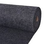 Shanno Carpet Runners Wedding Accessories Wine Aisle Runner Carpet Rugs for Step and Repeat Display, Ceremony Parties and Events Indoor or Outdoor Decoration 5 ft Wide x 80 feet Long Color Dark Grey