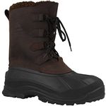 Kamik ALBORG, Men’s Warm lined Snow boots , Brown (Gau_Gaucho Brown), 7 UK (41 EU)