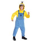 Kevin Minion Costume for Kids, Official Minions Rise of Gru Kevin Costume Outfit and Headpiece, Child Size Small (4-6)