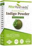 Attar Ayurveda Indigo Powder for Black Hair Damage Repair, Nourishing, Deep Hydration, Ammonia Free, Sulphate Free, Synthetic Color-Free 200gm