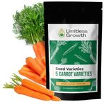 Carrot Seeds - 5 Varieties - 5000+ Seeds - Non-GMO - Carrot Seeds for Your Canadian Garden