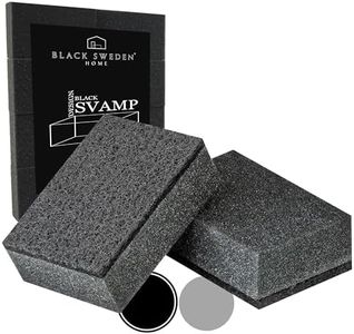 Black Sweden Home® SVAMP Esponja de Cocina Negra, 8 Piezas - Esponja para Lavar Negra, Duradera y de Uso Universal - Esponja Cocina, Esponja de Limpieza con Estropajo