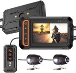 ZOMFOM Motorcycle Dash Cam, 3'' LCD