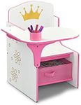 Delta Children Princess Crown Chair Desk with Storage Bin