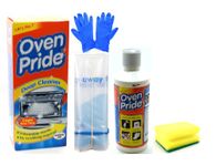 Oven Cleaner- Oven Pride Oven Cleaner- 500 ML Bottle - Bags for Cleaning Oven Racks, Gloves and Instructions Included - Complete Oven Cleaning Kit with Degreaser Sponge