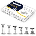 120sets Chicago Screws Kit, 6 Sizes