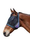 Kensington UViator Protective Fly Mask — Newest UV Solar Screen Protection with a 90% UV Rating — Double Locking CatchMask Fasteners — Non Heat Transferring Fabric (Lavender Mint, Large)