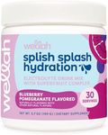 Wellah Splish Splash Hydration Electrolyte Drink Mix (Blueberry Pomegranate Flavored, 30 Servings)