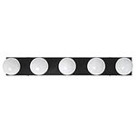 Design House 588582-BLK Contemporary Indoor Vanity Strip Light Dimmable for Bathroom Bedroom Powder Room, 5, Matte Black