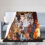 Xiuzfuio Cats Blanket for Women Girls Goys Pet Kids Soft Warm Cozy Throw Blanket Sofa Bed Fleece Travel Blanket Gifts 60"x50"