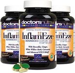 (Pack of 3) Natural Anti-Inflammatory Advanced Pain Relief by Doctors Nutra Nutraceuticals for Joints, Swelling and Stiffness with Turmeric, Curcumin, Enzymes and Boswellia - Vegetarian, no Gluten