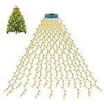 cshare Christmas Tree Lights, 3M/9.8Ft * 16 Lines 592LEDs Fairy Lights Mains Powered with 8 Light Modes,Memory & Timing Function,Waterproof for (8-10ft) Christmas Tree Indoor and Outdoor- Warmwhite