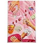 Oulores Vintage Pink Poker Playing 