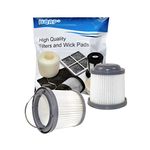 HQRP 2-pack Filter intended for Black & Decker DUSTBUSTER VF90 / 90552433 / N566707 fits PV1225N PVF110 PHV1210 PHV1810 PV1020L PV1420L PV1820L PV1825N PV9625N PV1200AV PD11420L Hand Vacuums