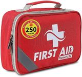 Protect Life First Aid Kit for Home/Business, HSA/FSA Eligible Emergency Kit - Medical First Aid Kit - Camping First Aid Kit Hiking - 250pcs