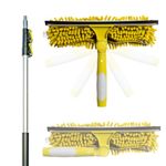 DOCAZOO Squeegees - Single Squeegee / Window Washing Kit / Telescopic Window Cleaner / Window Cleaning Pole (Single Pivot and 3.5m extension pole)