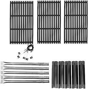 SafBbcue Grill Parts Kit Replacement for Nexgrill 720-0882 720-0882A 720-0882AE 5 Burner Grills 720-0882 Cooking Grates Heat Plates Flame Tamer Burner Tubes