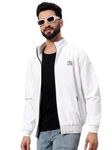 eWools® Men's Cotton Fleece Hoodie Sweatshirt for Winter (Wind2-White, X-large)