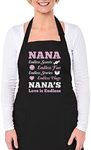 Mothers Day Grandma Gifts Grandma Cooking Chef Apron One Size Black