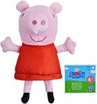 Peppa Pig Toys Giggle 'n Snort Peppa Pig Plush Doll, Interactive Stuffed Animal with Sound Effects, Preschool Toy for Kids Ages 12 Months and Up