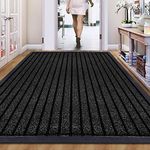 B&B Doormats, Door Mats Outdoor Indoor, Non Slip mat Entrance Rug, Indoor Floor Mat, Dirt Trapper Door Mat Outdoor Mat for patio, Multi Purpose Doormats (120 x 150 cm - Kitchen Rug, Black)