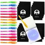 BONNYCO Invisible Ink Pen and Notebook, Pack of 16 Stocking Fillers for Kids Birthday Parties | Boys & Girls Party Bag Fillers, Party Favours & Pinata Toys | School Prizes & Gifts for Children