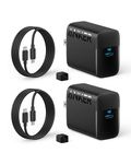 Anker 45W USB C Charger Block, PPS Fast Charger with USB-C Cable for iPhone 17/16/15 and More Series, iPad, Galaxy S24 Ultra (2-Pack 5 ft Cable Included)