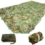 UKUSI 3M*4M Camouflage Woodland Netting,210D Oxford Cloth Camping Military Hunting Shooting Sunscreen Nets for Decoration Camping Theme Party Camping Military Hunting Shooting Sunscreen Nets (3M*4M)