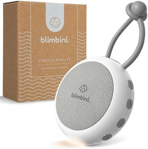 blimbini White Noise Machine Baby - Einschlafhilfe für Babys mit Nachtlicht - Regengeräusche zum Einschlafen, Meeresrauschen & Einschlafmusik - Sound Machine für unterwegs - weißes Rauschen Baby