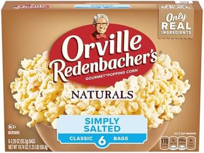 Orville Redenbacher's Naturals Simply Salted Microwave Popcorn, 3.29 Oz, Pack of 6