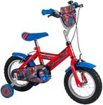 Huffy Marvel Spider-man 12" Kid’s Bike, aged 3-5 years, Dual Calliper Brakes, Removable Stabilisers, Adjustable Seat, Red