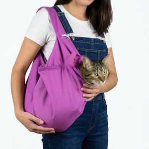 Cat-in-the-Bag Cozy Comfort Carrier - Extra Large Lavender Pet Carrier and Cat Carrier Soft for Grooming, Vet Visits, Medication Administration, Dental Care, and Nail Trimming