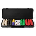 SLOWPLAY Godel 14g Clay Poker Chips Set for Texas Hold’em, 500 PCS [with Numbered Values] Features a High-end Chip case with Extra Durable German Polycarbonate Shell, for Poker Players