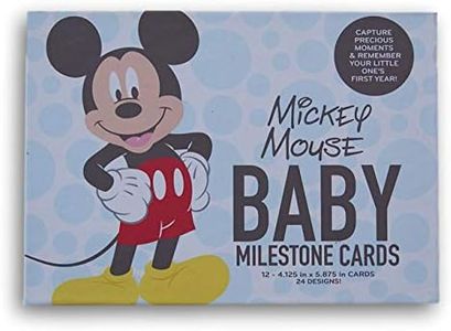 Disney Baby Girls Character Gift Set, Minnie Mouse Milestone Cards, Mickey Mouse