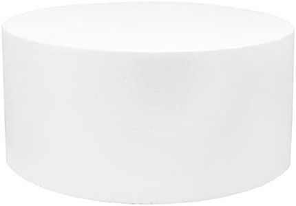 O'CREME Polystyrene Dummy Cake Decorating Display for Baked Goods Bakery Supplies Round Shape (14” Diameter x 6” High)