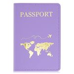 ALLY-MAGIC Passport Holder Cover, PU Leather Passport Cover Case Organiser with Wallet for Credit Card, Money, Business Cards, Passport, Boarding Passes for Women Men Y7PGHZJ