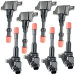 DMCOIL Ignition Coil Pack Set of 8, Compatible with Honda Fit/Jazz II III, Civic VII VIII, City IV, Mobilio - Replaces OEM CM11-108, CM11-109, UF-373, UF-374