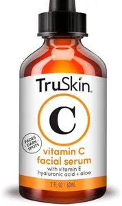 TruSkin Vitamin C Serum – Anti Aging Facial Serum with Vitamin C, Hyaluronic Acid, Vitamin E and More – Brightening Serum for Dark Spots, Even Skin Tone, Eye Area, Fine Lines & Wrinkles, 2 Fl Oz