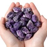 MAIBAOTA Natural Amethyst Raw Crystals Bulk Healing Crystal Stones 1" Raw Rough Gemstones Rocks for Tumbling Polishing Cutting Reiki Witch Quartz Crystals