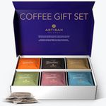 Artisan Coffee Co. The Coffee Bag Ultimate Collection | Coffee Gift | Coffee Gift Set | Selection of Characteristic Blends and Roasts | 100% Arabica Beans | 48 Individually Wrapped Coffee Bags