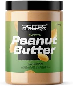 Scitec Nutrition Mantequilla de Cacahuete - Sin Aceite de Palma - Vegana - Baja en Sal - Fuente de Proteína - Baja en Azúcar - Aumento Natural de Energía, 1 kg, Suave