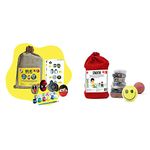 Toiing Rock Art Kit - Creative Reusable Rock Painting and Colouring Sets; “ Pack of 6 & Lagori Pitthu Satodiyu - Traditional Indian Outdoor Game of 7 Stones with Rubber Ball and Storage Bag