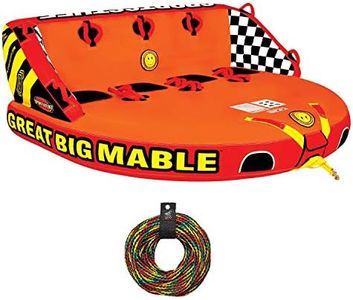 SPORTSSTUFF 53-2218 Great Big Mable Quadruple Rider Towable Tube w/ 60' Tow Rope