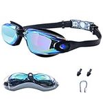 Swimming Goggles for Men Women Adults - Anti Fog Swim Goggles with Uv Protection, Clear Vision, No Leaking Silicone Cushion