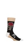 Tupac Ankle Socks Rose Logo Official Mens Black (UK SIZE 7 - 11) UK Size 7-11