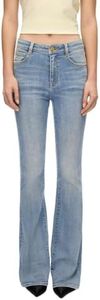 Miss Sixty Flare Jeans for Women Mid Rise Trendy Stretchy Bootcut Denim Jeans Medium Blue Length：32'' 29
