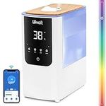 LEVOIT Smart Warm&Cool Humidifier for Bedroom 4.5L,Amazon Exclusive,Top-Fill Aroma Diffuser for Baby | Plants with Custom Light ,Quiet Operation, Rapid Humidification, White