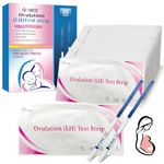 50 Pieces Ovulation Test Strips, Sensitive Fertility Predictor Testing Sticks, Highly Sensitive 20miu/ml Test, Fast and Accurate Results